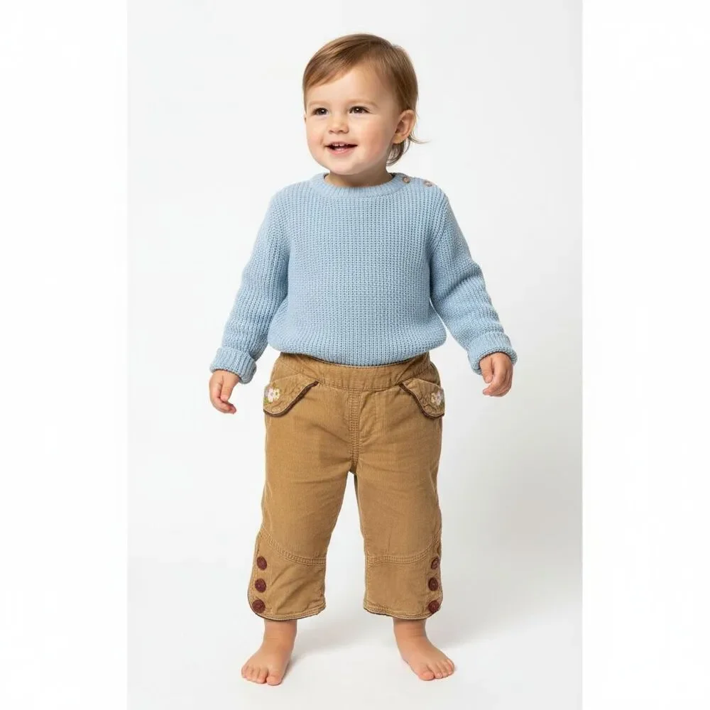 Gymboree Baby Girls Pants 18-24 Months Corduroy Fall Horse Riding Bottoms Cute